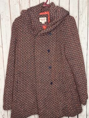 Mossimo Orange Blue XL Coat